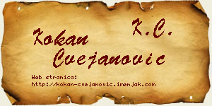 Kokan Cvejanović vizit kartica